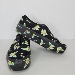 VANS Authentic Stac Morph Blackout Glow In The Dark Butterfly Sneakers Women's 9